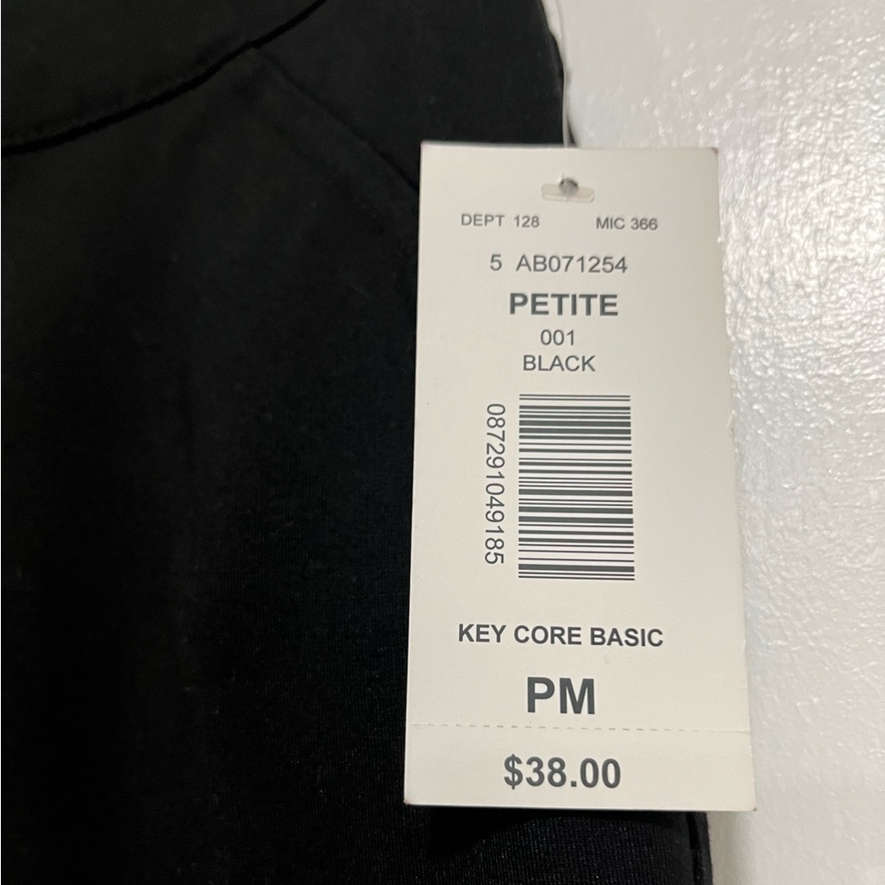 Allison Daley Petite Black Capri Pants Pull-On Shaping Stretch PM NWT - Picture 4 of 10